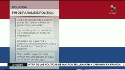 Holanda logra acuerdo de gobierno siete meses después de los comicios
