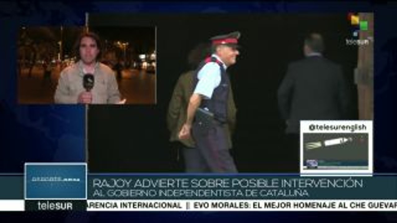 España: advierte Rajoy de posible intervención al gobierno de Cataluña