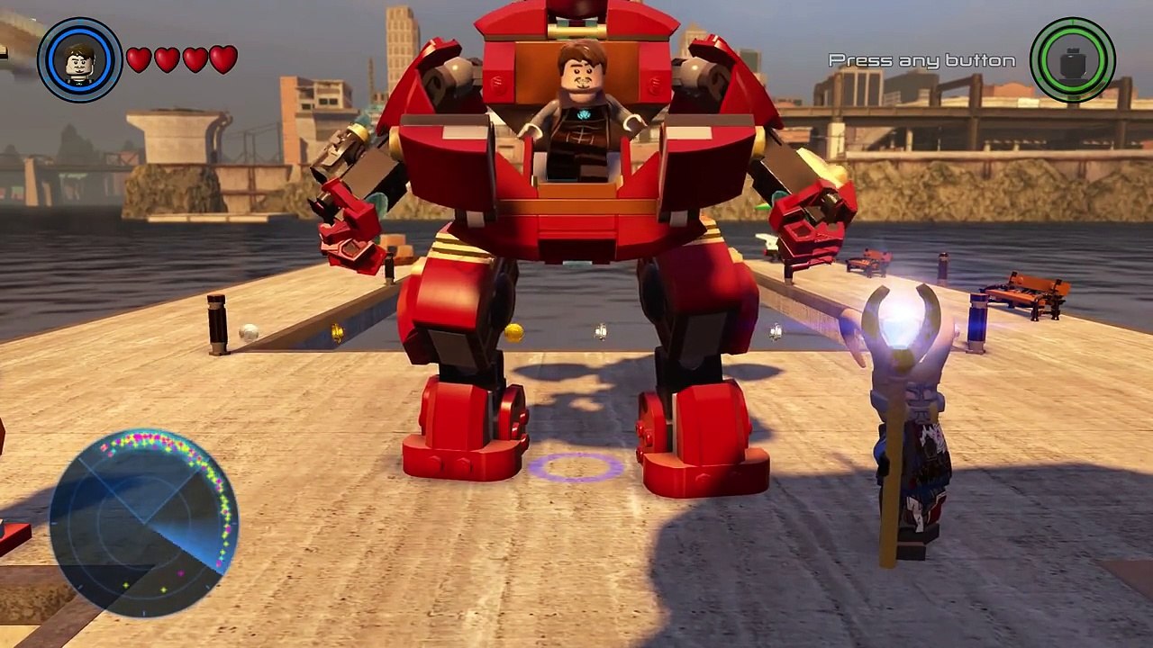 Iron Man and Hulkbuster Lego Marvel Avengers Free Roam Gameplay