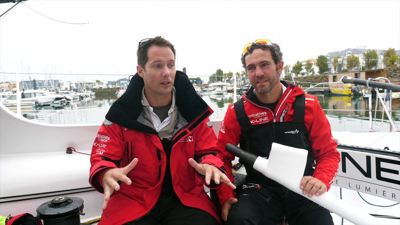 Thomas Pesquet, Tanguy de Lamotte naviguent sur Initiatives-Coeur©Initiatives-Coeur