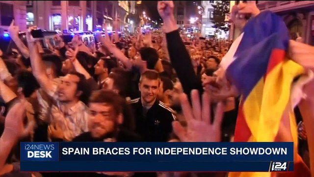 i24NEWS DESK | Decisive day for Catalan independence | Tuesday, October 10th 2017