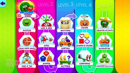 Fun Learn Colors, Shapes, Numbers & Foods for Baby Toddlers Children Fun Kids Game