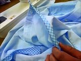 リメイク★Yシャツで、スモックを作りました★I remade Y shirt and made a smock.