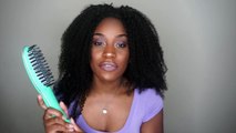 Straightening Brush on Natural Hair | Irresistible Me Jade Brush