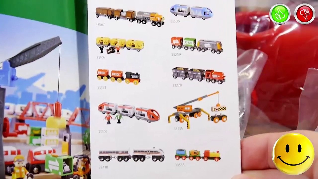 BRIO 33513 Metro Railway Set Railroad of wood with Red Train Metro VIDEO FOR CHILDREN