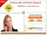 Dial 1-844-239-5111 Norton 360 Support Number & Get the entire host of your issues fixed