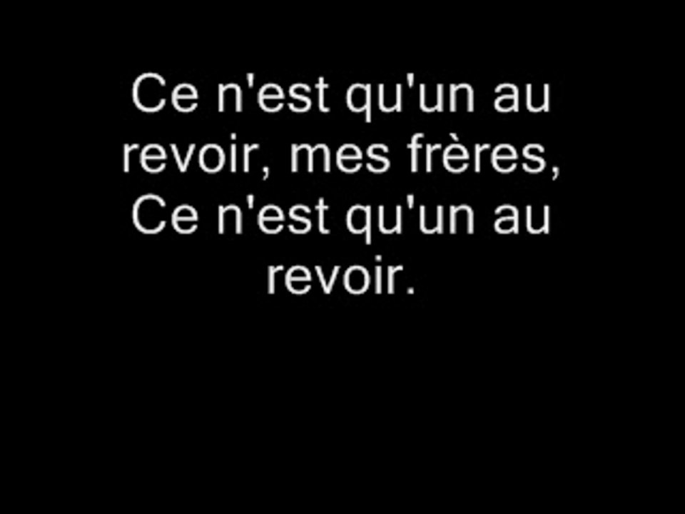 Ce n'est qu'un au revoir - Auld lang syne