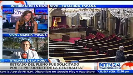 Presidente de la Generalitat de Cataluña comparecerá ante el Parlament una hora después de lo previsto