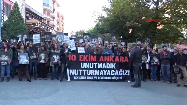 Eskişehir Ankara'daki Bombalı Saldırı, 2'nci Yılında Eskişehir'de Protesto Edildi