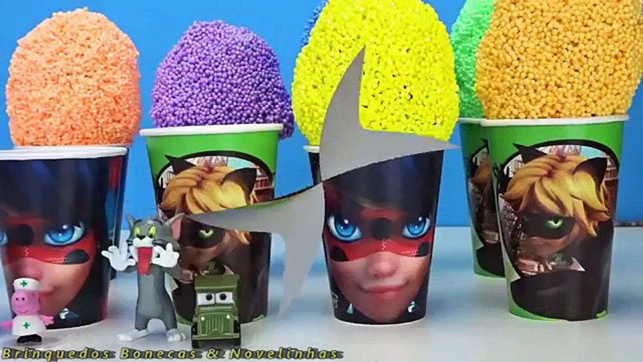 Miraculous Ladybug Cat Noir Surpresas Massinha de Espuma isopor Foam Clay as Aventuras de Ladybug