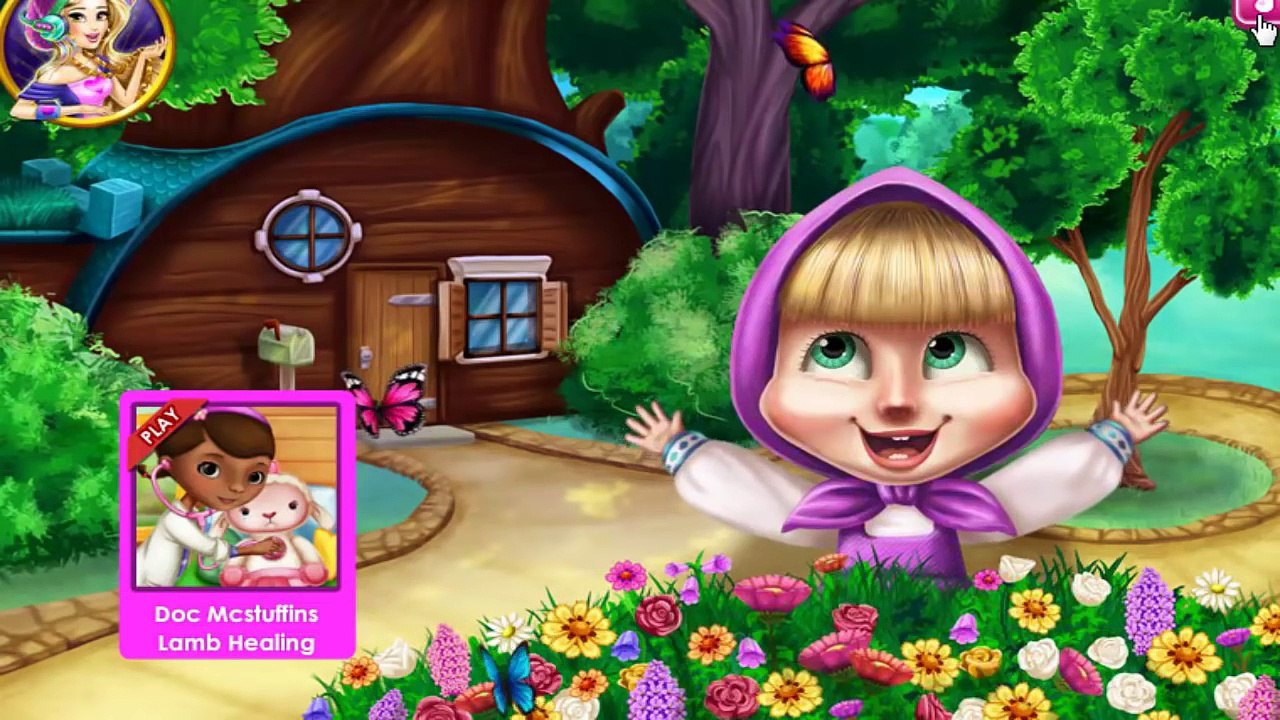 كرتون ماشا والدب - ماشا المريضة العاب كرتون ماشا والدب للاطفال كاملة