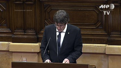 Presidente catalán pidió suspender declaración de independencia