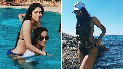 Jahnavi Kapoor Khushi Kapoor BIKINI Photos Go Viral On Internet