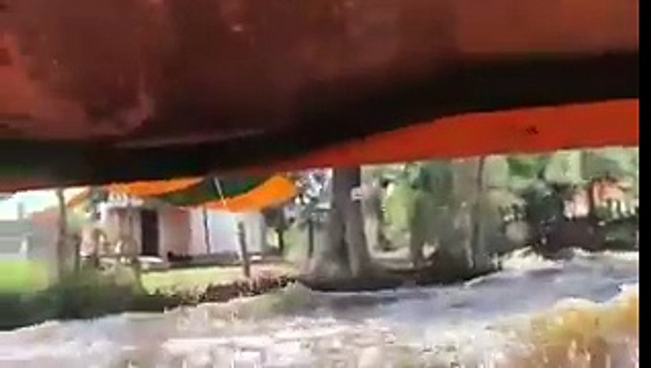 El sismo en Xochimilco, terrible.