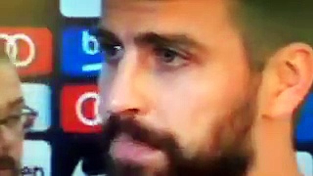 Piqué llora por lo ocurrido en Cataluña