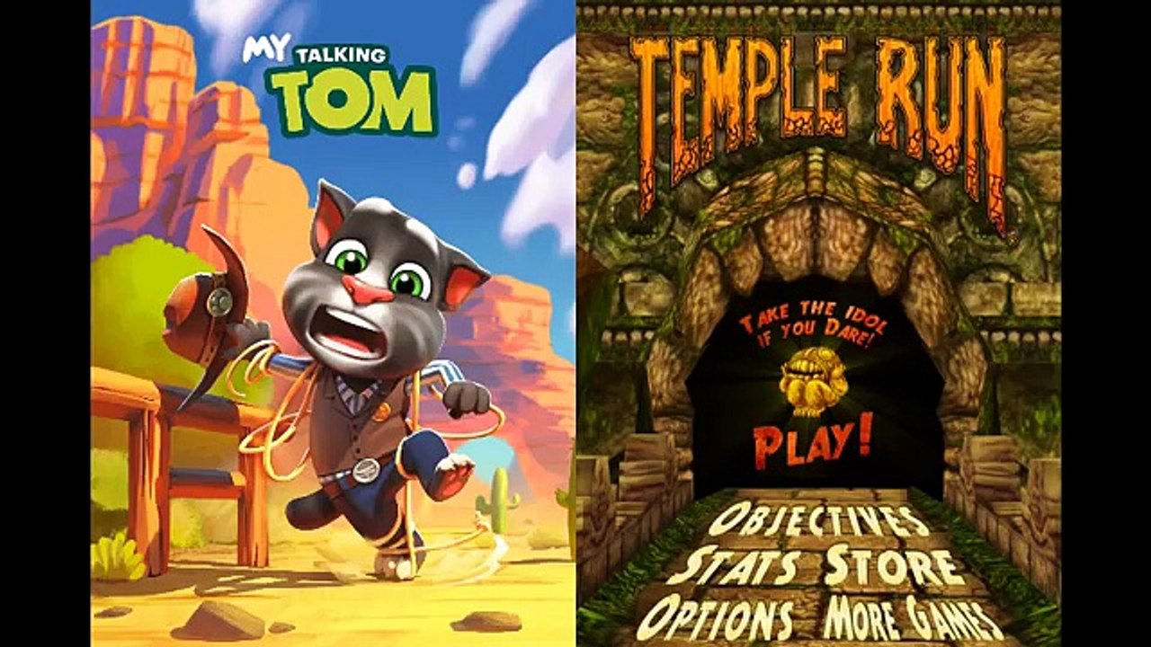 My Talking Tom level 997 Vs.Temple Run*iPadGameplay make for children #162