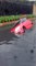 Caída de un vehículo por fuertes lluvias en Bogota