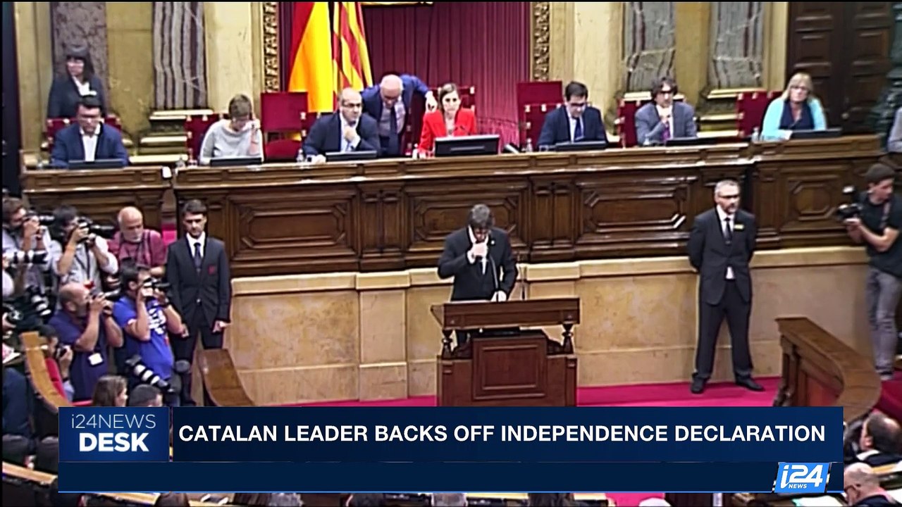 i24NEWS DESK | Catalan leader backs off independence declaration | Tuesday, October 10th 2017