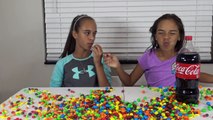 $1 Coke Vs $100 Coke Challenge! Lots of Candy, Gumballs, Chocolate Toys Sophia Sarah Fun Videos!