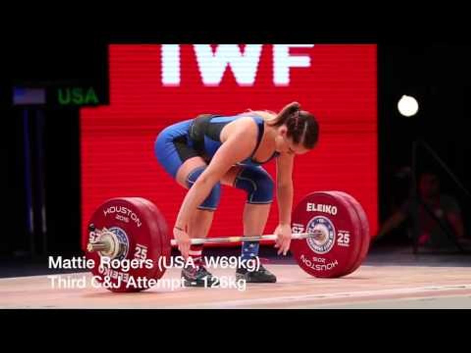 Mattie Rogers At The 2015 IWF World Championships
