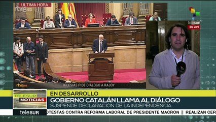 Cataluña: CUP condena suspensión de declaración de independencia