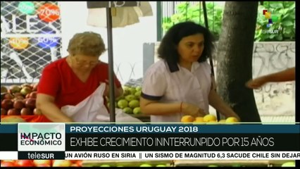 Economía uruguaya podría crecer 2.6% para el 2018