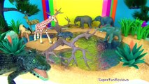 16 Baby Wild Animals Kids Zoo Toys Elephant Rhino Giraffe Tiger Tapir Toy Animals and Fun Fs