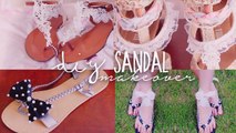 DIY Summer Sandals (4 styles) Redecorate / Restyle your Flip Flops!