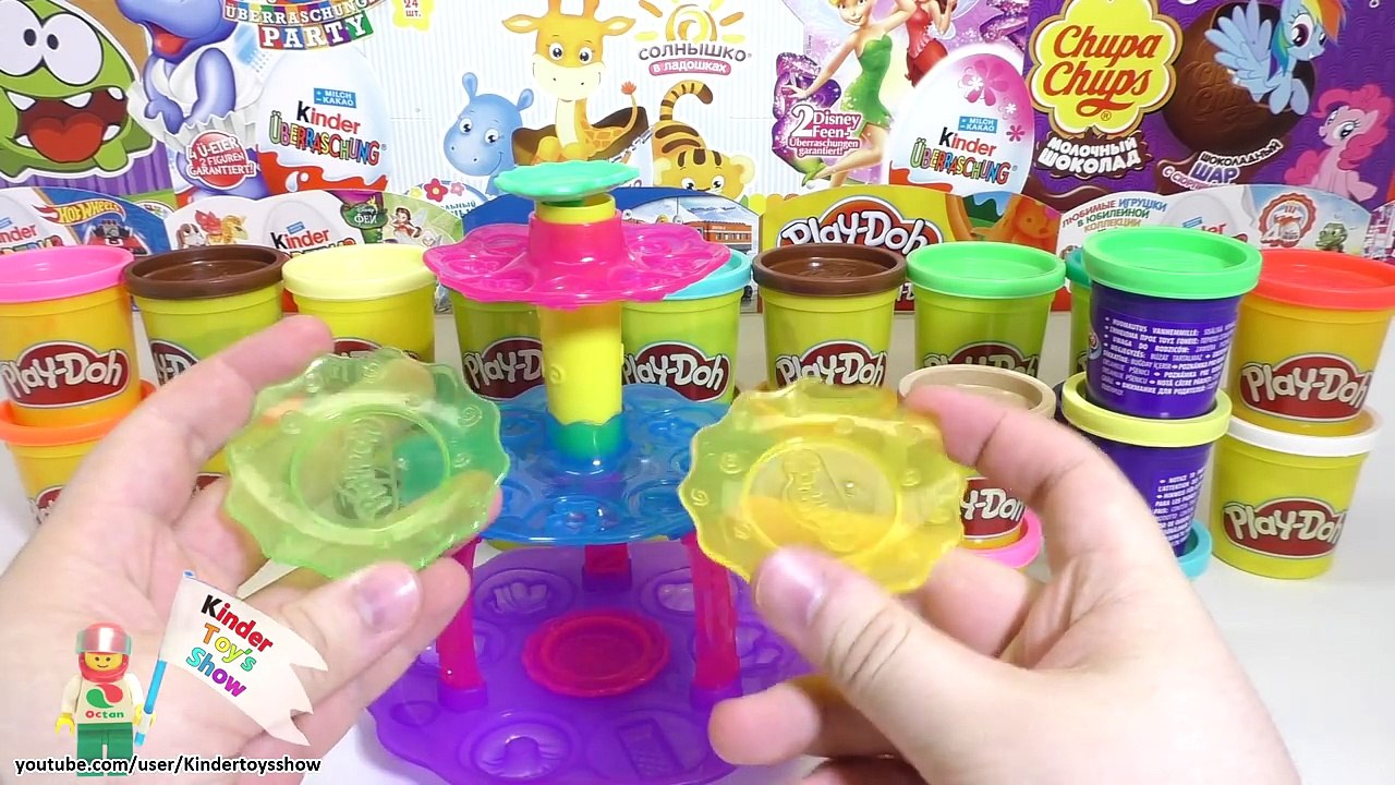 Плей До Башня Кексов - готовим кексы из пластилина, обзор на русском (Play Doh Cupcake Tower)