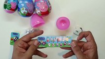 4 Surprise eggs Peppa Pig - 4 huevos sorpresa (pegatinas, caramelos y regalo)