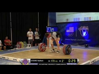 USAW Uni & U25 Nationals Highlights: Nathan Stemo