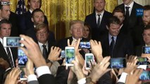 President Trump Welcomes The Pittsburgh Penguins to the White House
