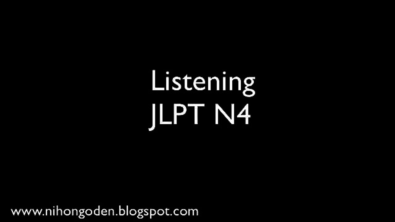 JLPT Listening N3 part 1