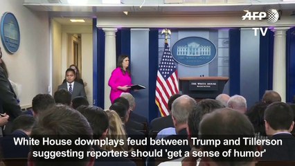 White House downplays feud between Trump and Tillerson