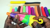 DIY Super Colors Play Doh Pencils Modellling Clay Play Doh Ice Cream Popsicles Umbrella Learn Color