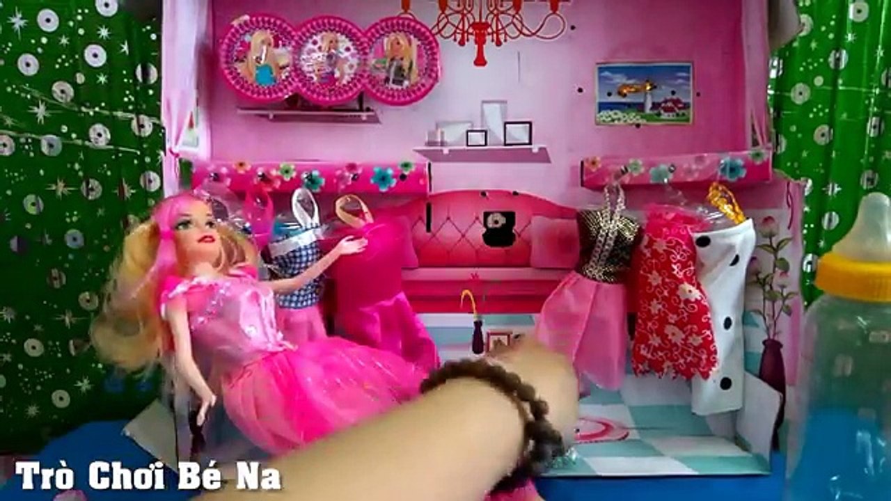 ĐỒ CHƠI TRẺ EM BÉ NA ♥ mẹ con búp bê công chúa đi câu cá
