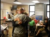 Soldier Surprises His Four Daughters After 13 Months of Deployment