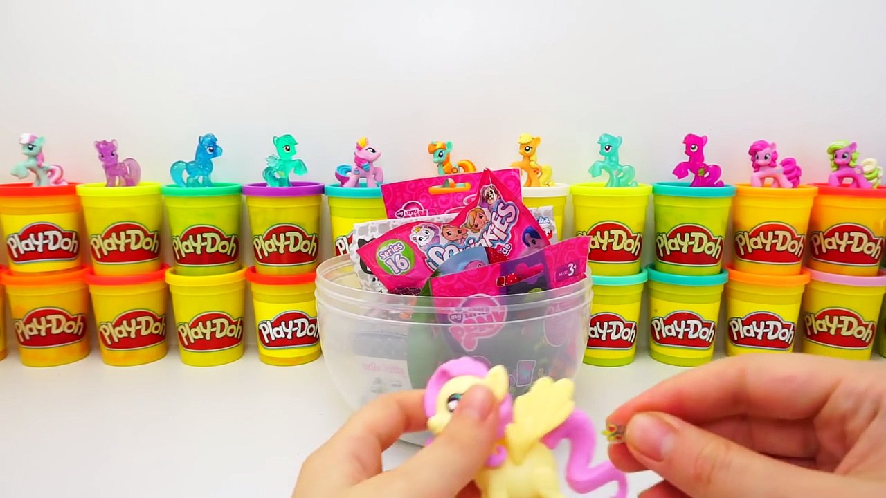 My Little Pony Fluttershy Dev Sürpriz Yumurta Oyun Hamuru ; Maşa ve Koca Ayı Hello Kitty Furby Filly