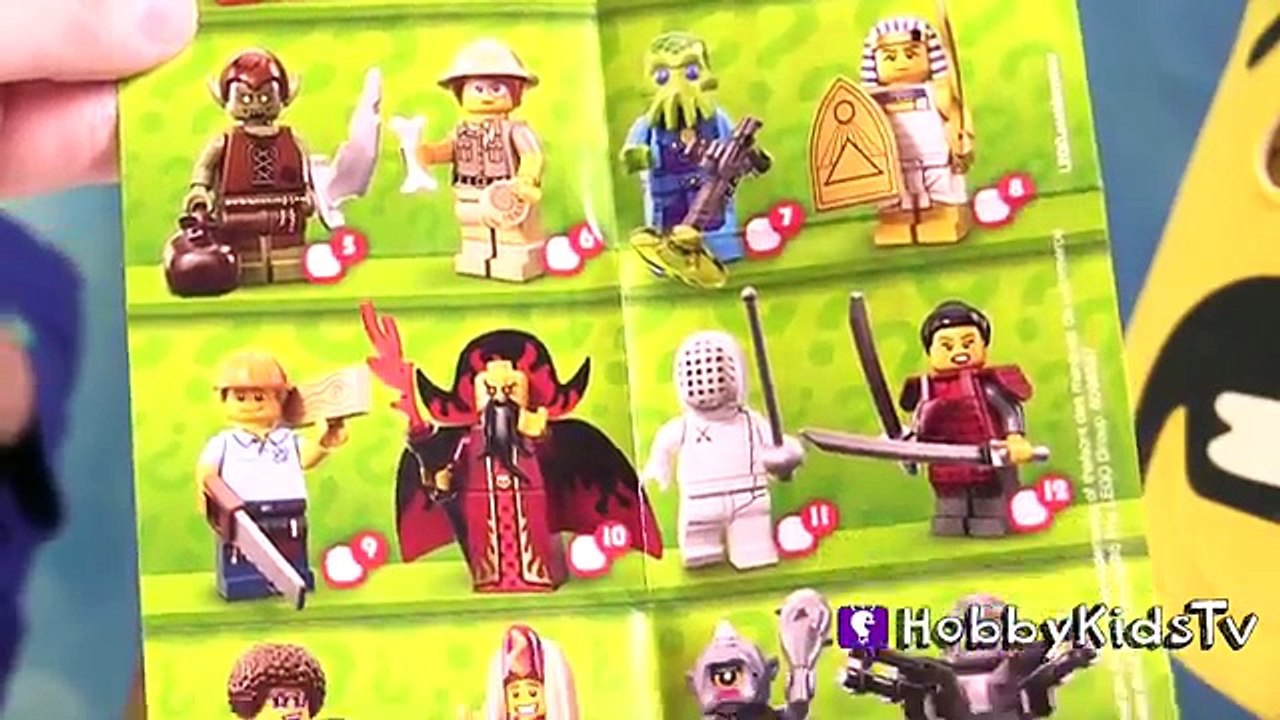 Giant LEGO Head SURPRISE Legos! MiniFig Blind Bags, Blind Boxes HobbyKidsTV