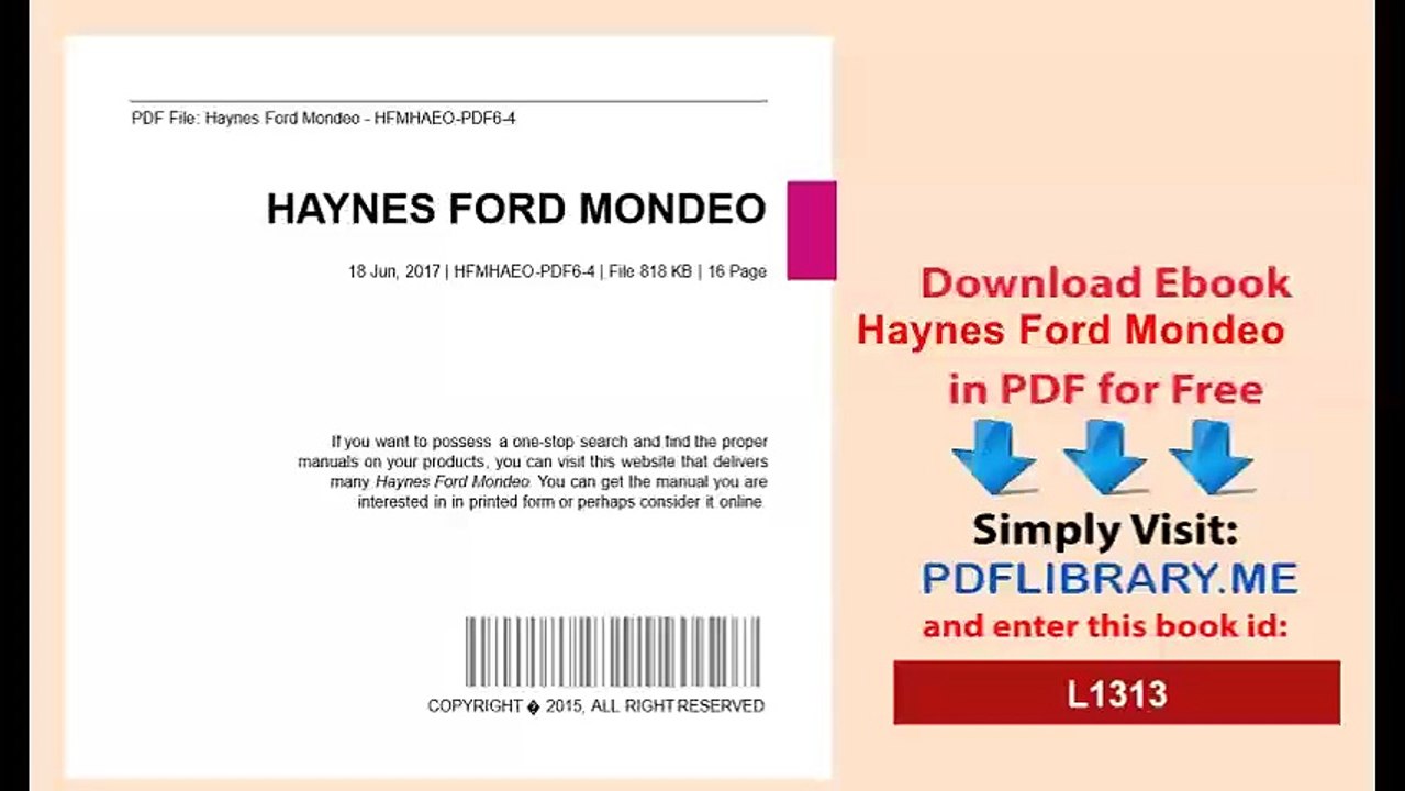 Haynes Ford Mondeo
