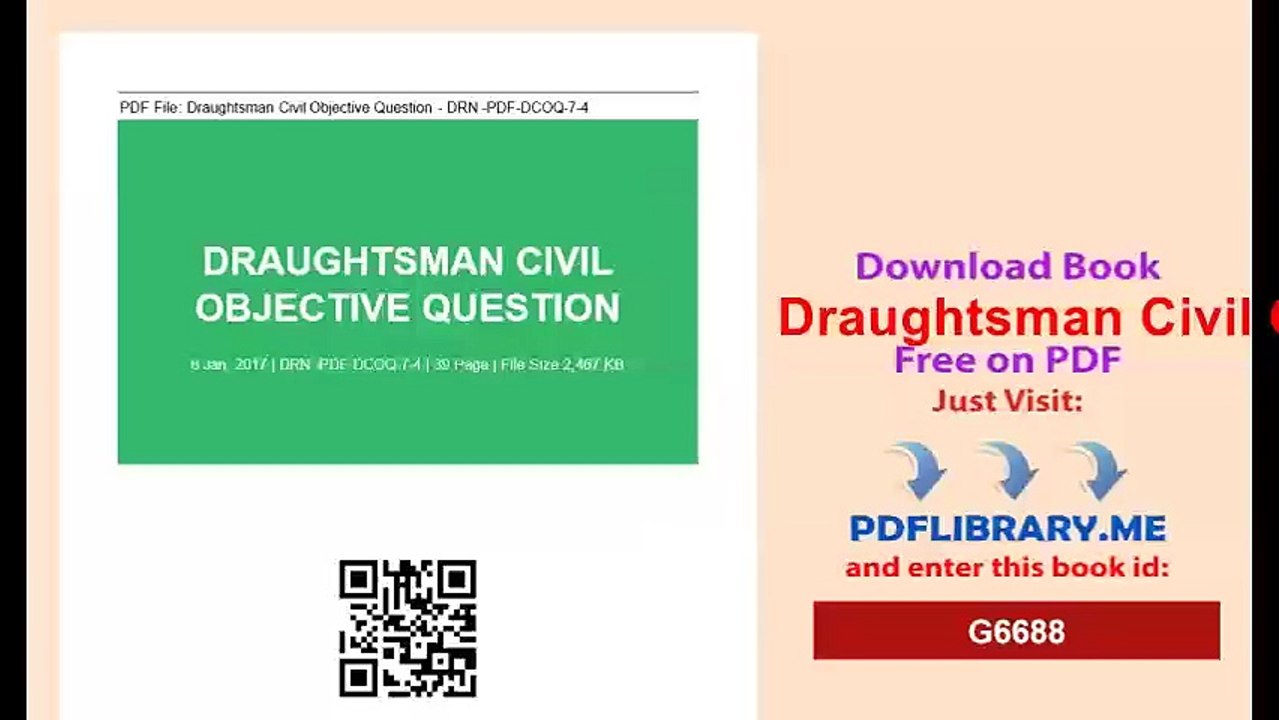 Draughtsman Civil Objective Question