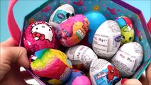 Surprise Eggs Opening Kinder Shopkins Emoji Trolls Disney Frozen Cars Spiderman Toy Story Hello Kitt