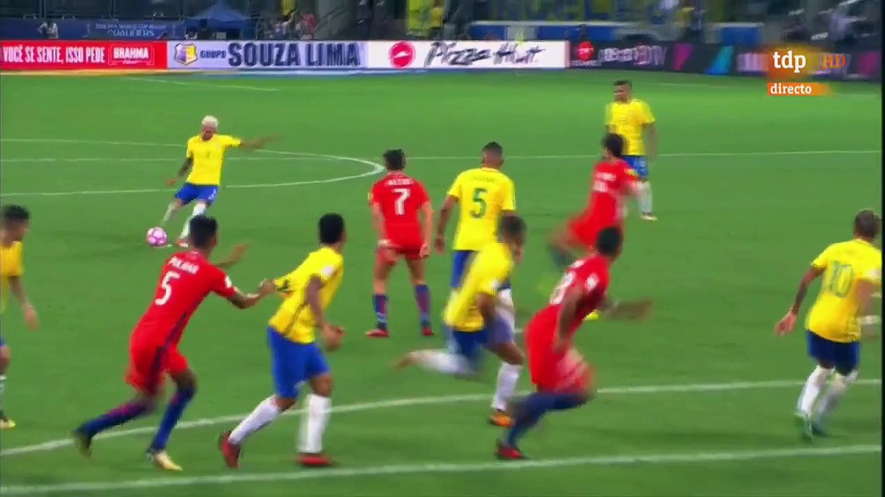 Brazil vs Chile 3-0 Resumen Completo - Eliminatorias Russia 2018 HD