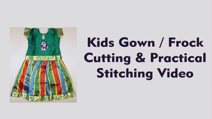 kids frock cutting and stitching in tamil prical method