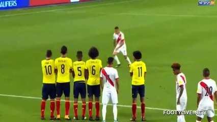 Peru vs Colombia 1-1 - Gol de Paolo Guerrero - Eliminatorias Russia 2018