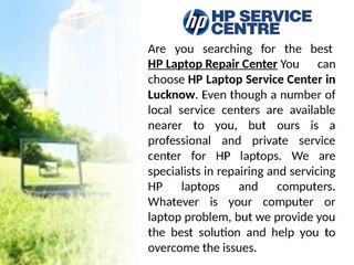 HP Laptop Service Center in Lucknow