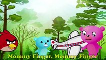 Crazy Gummy Bear Crying #Angry Birds in Fishing Net Episode Nursery Rhyme Finger Family