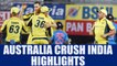 India vs Australia 2nd T20I : Aussies win by 8 wickets , Highlights | Oneindia News