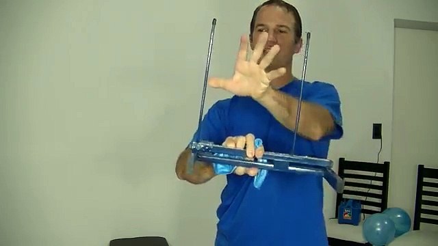 como hacer columnas de globos sin base - decoracion de fiestas infantiles - columnas de globos