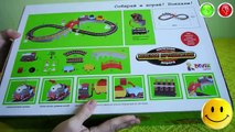 TRAINS FOR CHILDREN VIDEO: Train Set Railway Merry Trip Toys Review